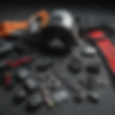 Essential Skydiving Equipment for Adventurers Skydiving gear laid out before the jump in Lucerne