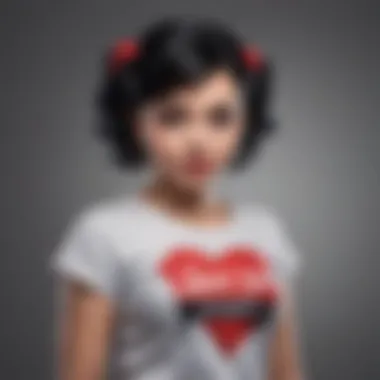 Stylish Betty Boop t-shirt worn against a backdrop of pop culture.