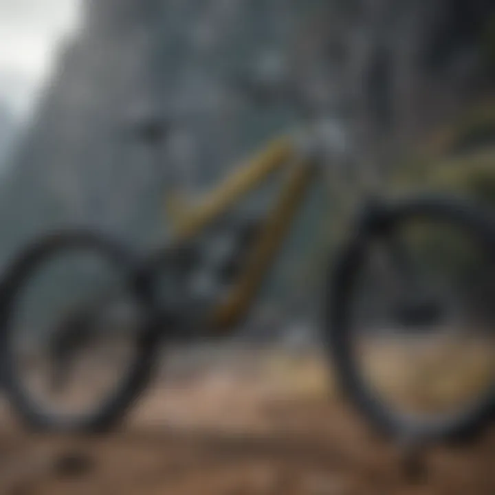 An innovative mountain bike design showcasing sleek lines