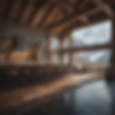 Luxurious Ski Lodge Luxurious ski lodge nestled in a serene alpine setting.