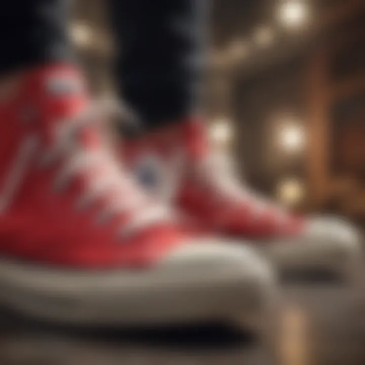 Cultural impact representation of Converse All Star Red