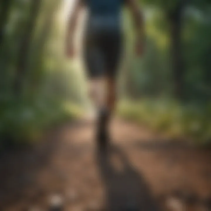 Runner on a nature path