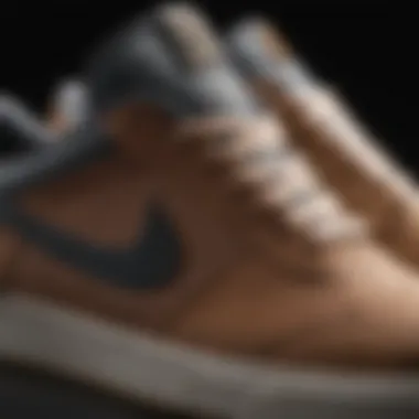 Detailed Design of Nike SB Chron Shoes Close-up view of Nike SB Chron shoes showcasing their intricate design
