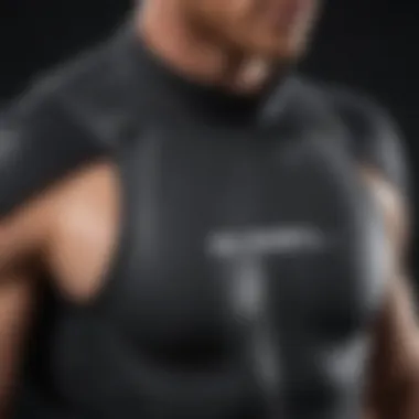 Detailed view of O'Neill wetsuit vest showcasing innovative design features