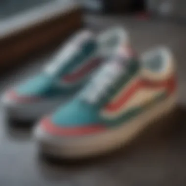 Detailing of Vans Yacht Club Old Skool Close-up of the Vans Yacht Club Old Skool detailing