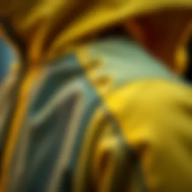 Close-up of the innovative fabric used in a vapor hoodie