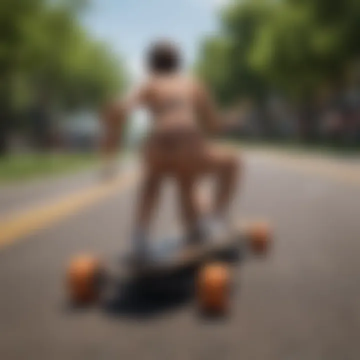 An engaging community event featuring longboarding enthusiasts sharing tips and experiences.