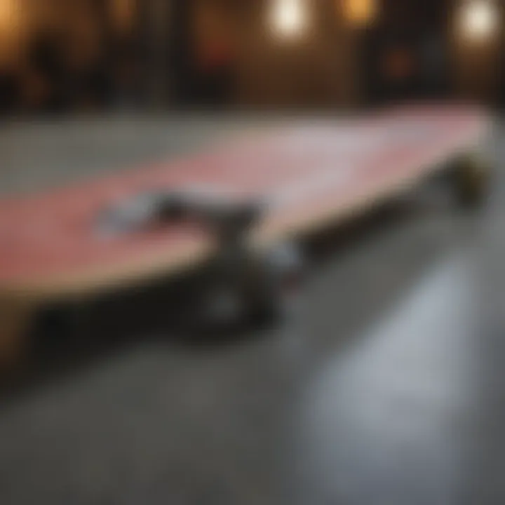 An illustrated comparison between traditional and small skate decks highlighting dimensions