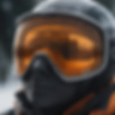 Innovative Lens Technology of Von Zipper Ski Goggles Close-up view of Von Zipper ski goggles showcasing innovative lens technology