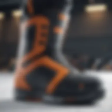 Advanced Lacing Technology in Thirty Two Wide Snowboard Boots A close-up view of Thirty Two wide snowboard boots showcasing advanced lacing technology