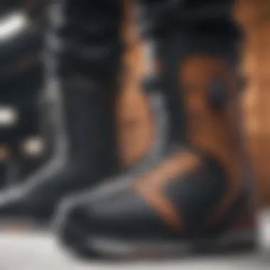 Comfort and Insulation in Thirty Two Wide Snowboard Boots The inner lining of Thirty Two wide snowboard boots highlighting comfort and insulation