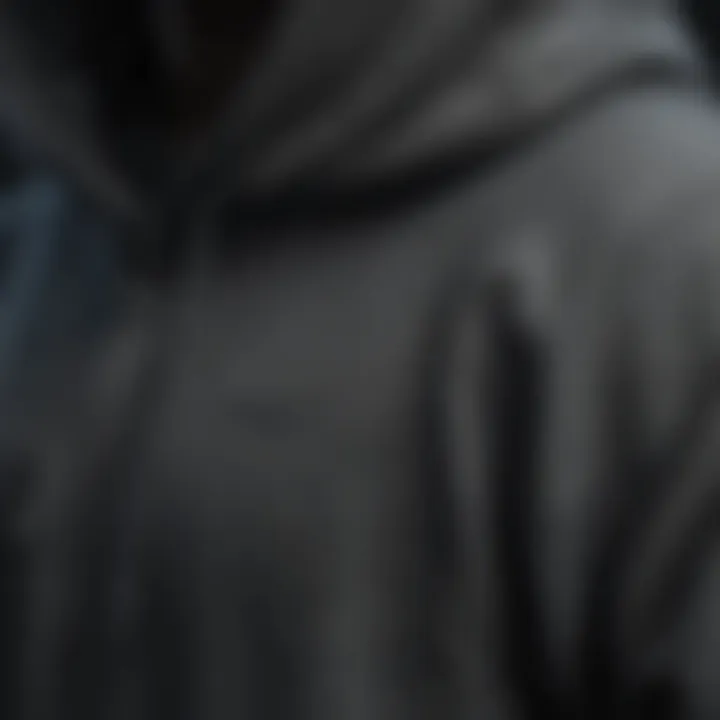 A close-up of the fabric texture showcasing the softness and durability of a high-quality XXL hoodie.