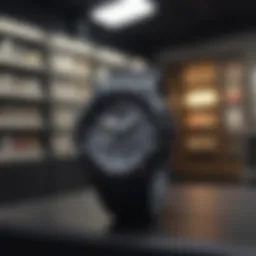 G-Shock watch display in a retail store