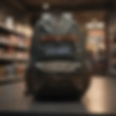 Shopping for Vans Backpacks at Retail Store Shopping experience at a local retail store for Vans backpacks