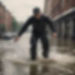 High water dickies designed for extreme sports enthusiasts