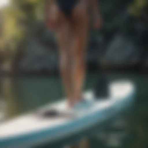 Measuring the length of a paddleboard for optimal sizing