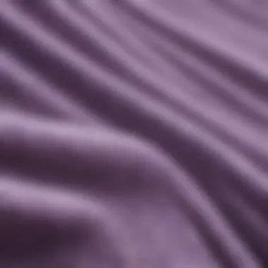 Close-up view of fabric textures used in the Lavender Nike Crew Neck