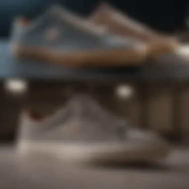Comparative Analysis of Skate Shoes A side-by-side comparison of Louie Lopez's shoes with other skate footwear.