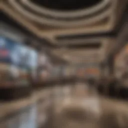 Interior view showcasing diverse retail options