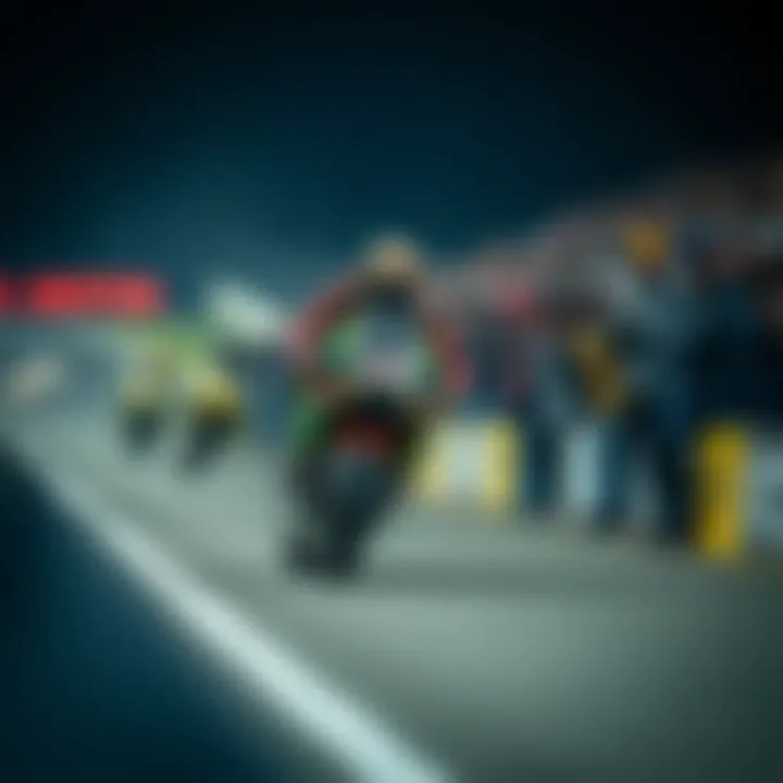 Fan engagement during a MotoGP event