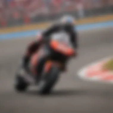 Thrilling Race Action at COTA Thrilling action during a MotoGP race at COTA