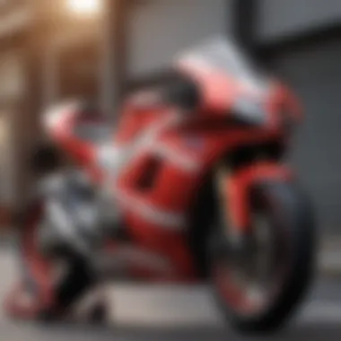 Technological Advancements in MotoGP Bikes Close-up of a MotoGP bike showcasing technological advancements