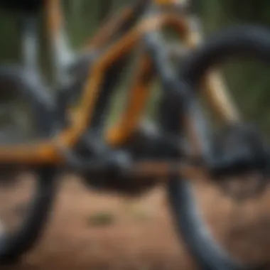 Innovative Suspension Features of Enduro Bikes Close-up of enduro bike suspension system