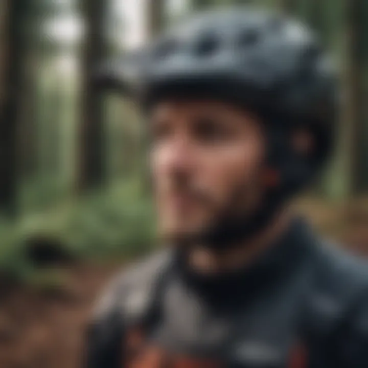 Diverse range of protective gear designed for mountain biking safety