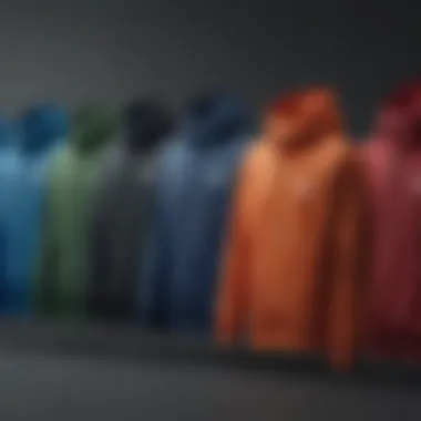 Collection of various colorways of the Nike SB windbreaker