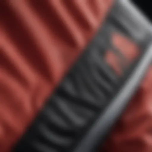 Close-up of the fabric texture of the Nike SB windbreaker