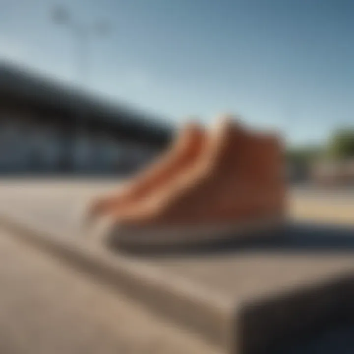 The Nike Shane O'Neill sneaker displayed on a skateboarding ramp, highlighting its cultural significance.