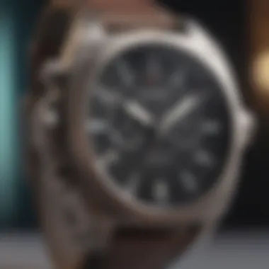 Detailed View of Nixon Happy Medium Watch Features Close-up of the Nixon Happy Medium Watch displaying its advanced features