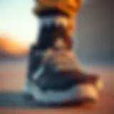 Close-up of Nyjah Huston shoes showcasing unique design features