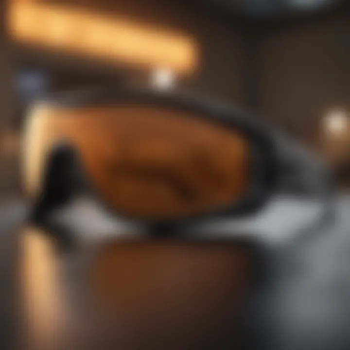 Technical specifications of Oakley Evo highlighted on a digital display