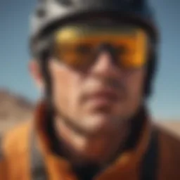 Dynamic athlete showcasing Oakley Sutro shades in an extreme environment