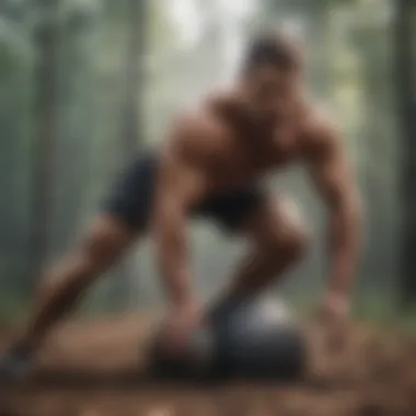 Core Strength and Stability Exercise Dynamic movement showcasing core strength and stability