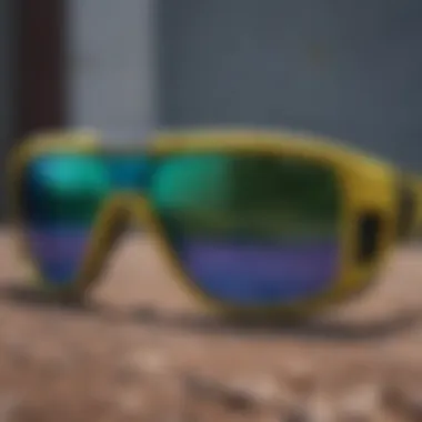 Functional Excellence in Pit Viper Sunglasses Close-up of the functional features of Pit Viper sunglasses emphasizing their durability