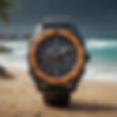 User interacting with the advanced features of the Rip Curl Next Digital Watch