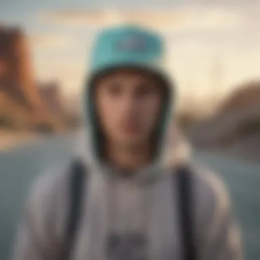 Ripndip Buckethat in Extreme Sports Environment Ripndip Buckethat in extreme sports setting