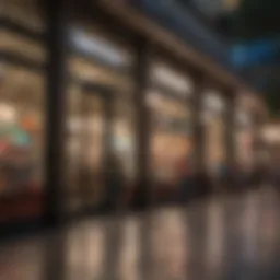 Vibrant storefronts showcasing diverse retail options at Sawgrass Mall