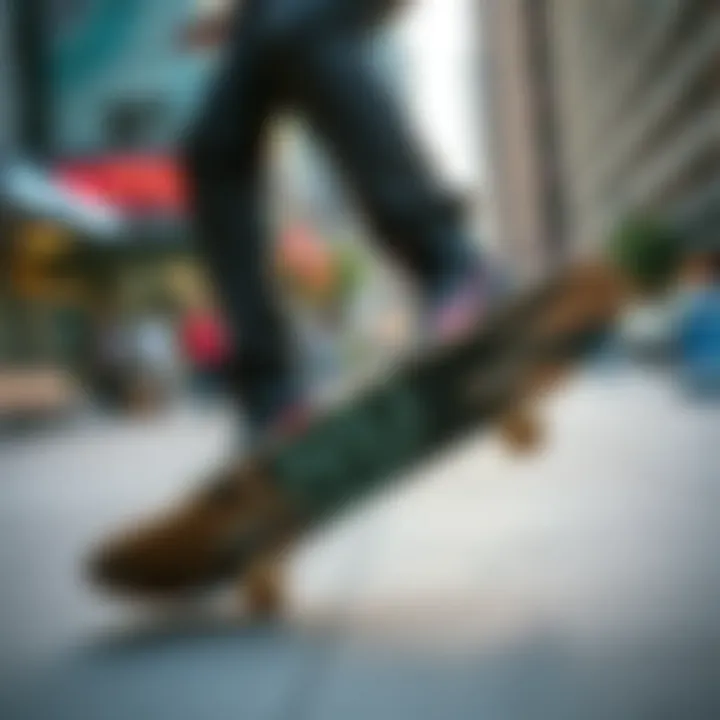 Skate Hi MTE in Action in Urban Settings Skate Hi MTE in an urban skating environment