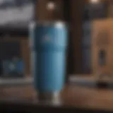 Sky Blue Yeti Tumbler showcasing its sleek design