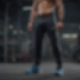 Dynamic athlete showcasing Spalding track pants during an extreme sports activity