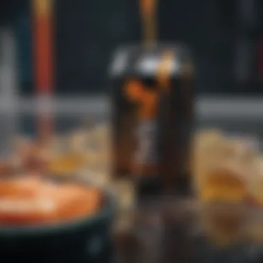 Key Ingredients in Tab Energy Drinks Close-up of tab energy drink ingredients highlighting natural extracts.