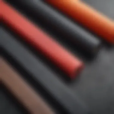 Different types of grip tape displayed side by side