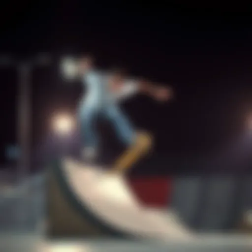 Half Cab Execution Skater performing a Half Cab on a ramp