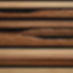 Close-up view of various wood types used in fingerboard crafting.