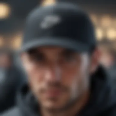 Cultural Identity Among Enthusiasts Group of extreme sports enthusiasts wearing the black Nike cap, highlighting cultural identity