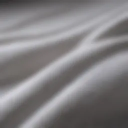 Close-up of white Nike sweats showcasing the fabric texture