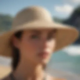 Stylish sun hat designed for surfing with UV protection